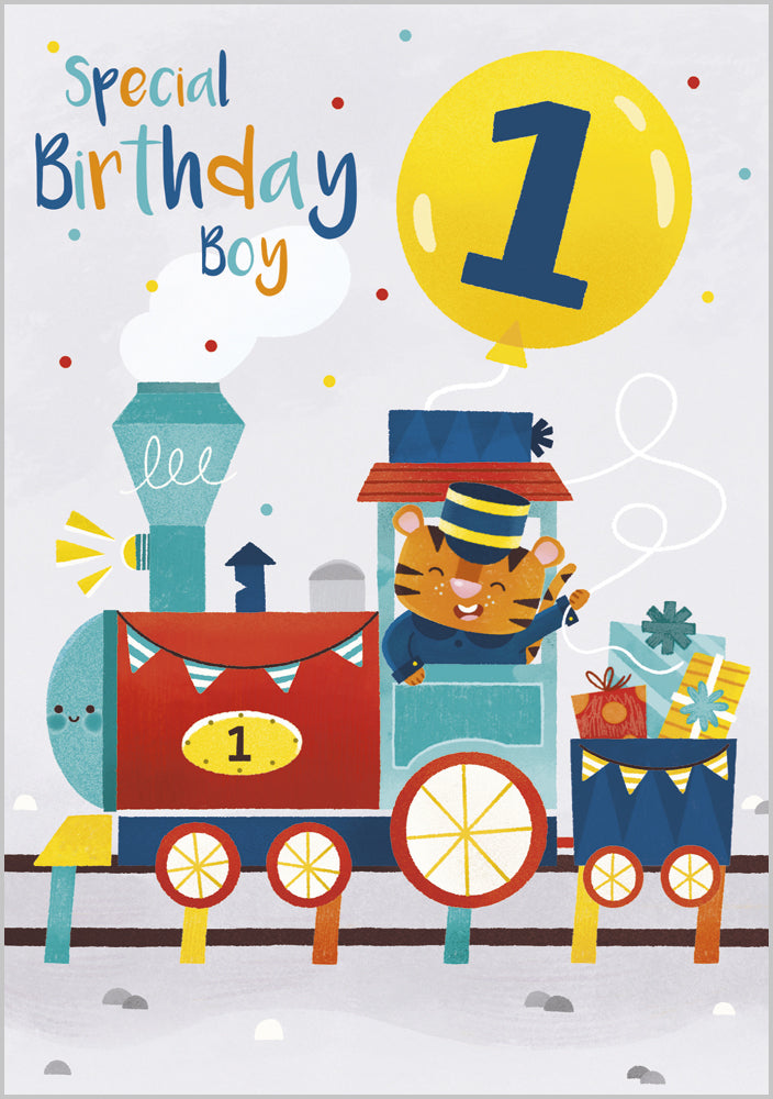Age 1 Boy Birthday Train
