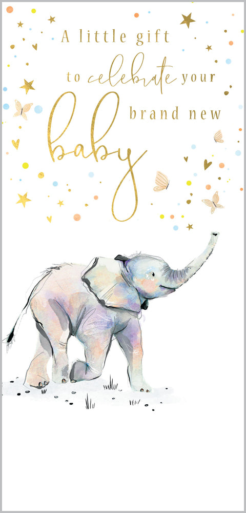 New Baby Gift Enclosure - Baby Elephant