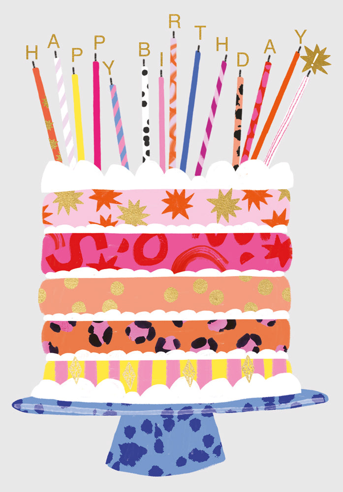 Tiered Cake and Candles