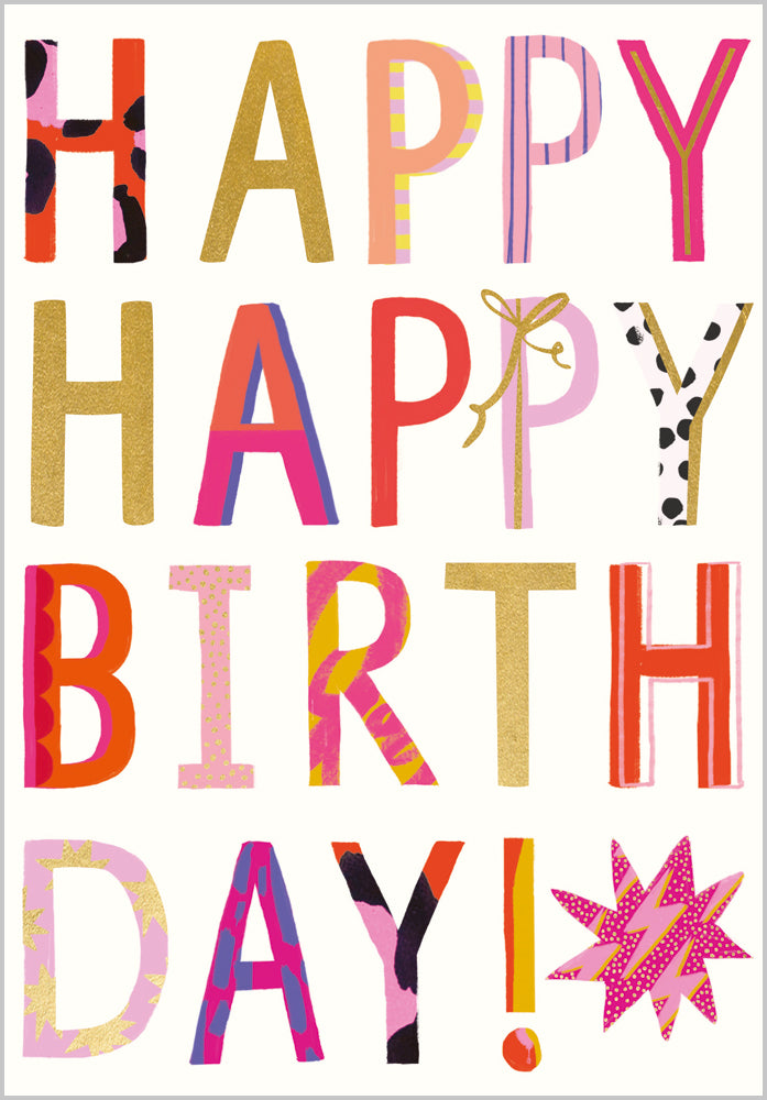 Happy Happy Birthday Text