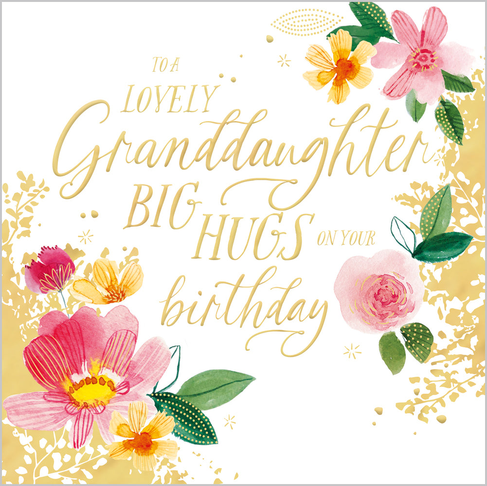 Granddaughter - Big Hugs Birthday