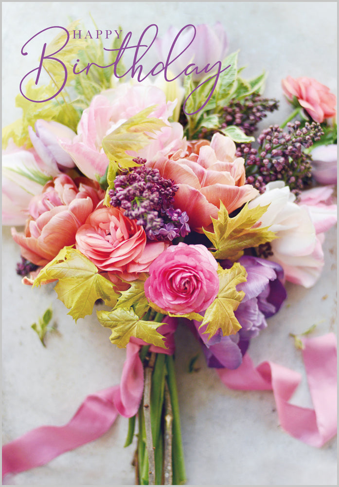 Roses; Tulips and Lilac Posy