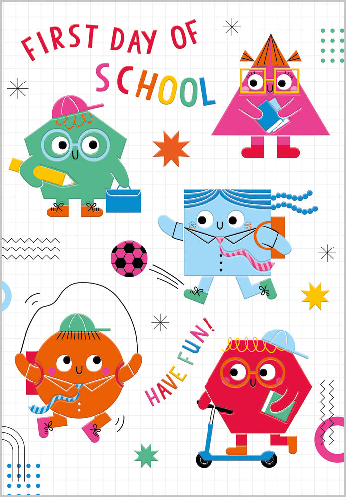 First Day at School Shapes