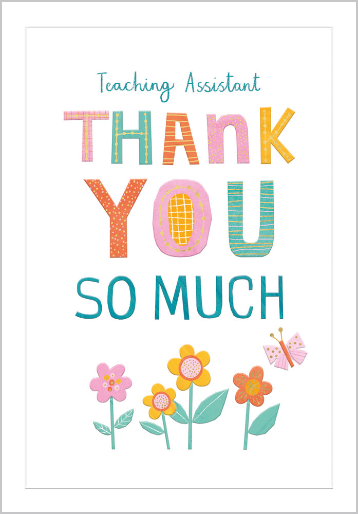 Thank You Teaching Assistant Flowers