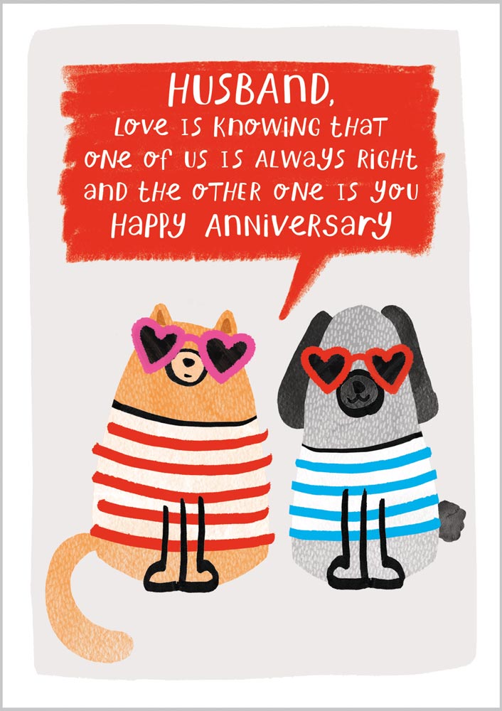 Husband Anniversary Love is knowing