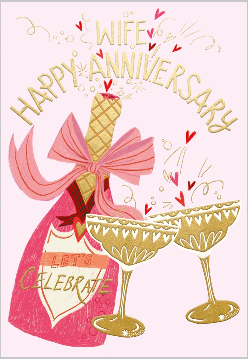 Wife Anniversary Champagne Fizz