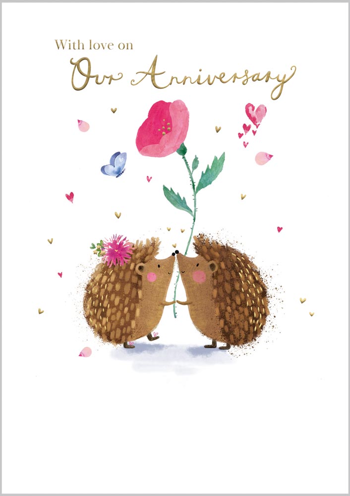 Our Anniversary Cute Hedgehogs