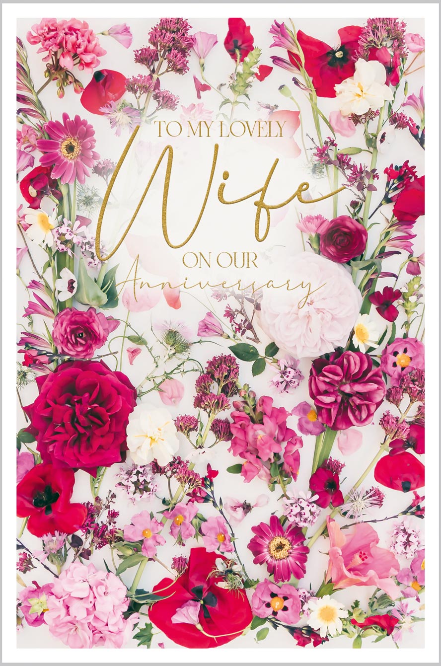Wife Anniversary Photographic Flowers