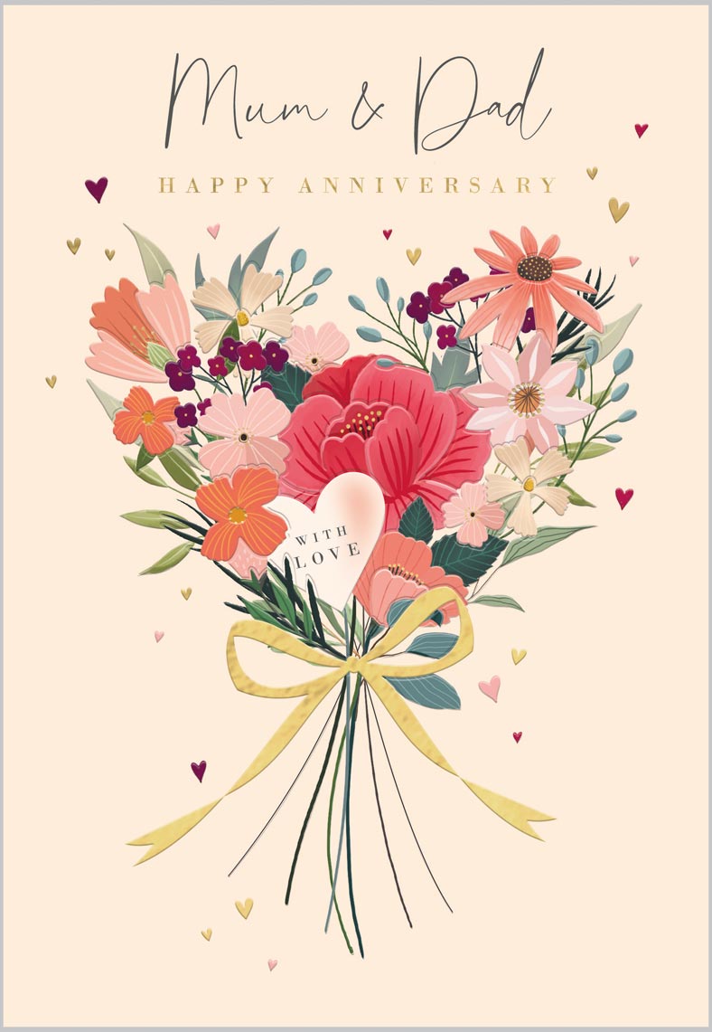 Mum & Dad Anniversary Tied Bouquet