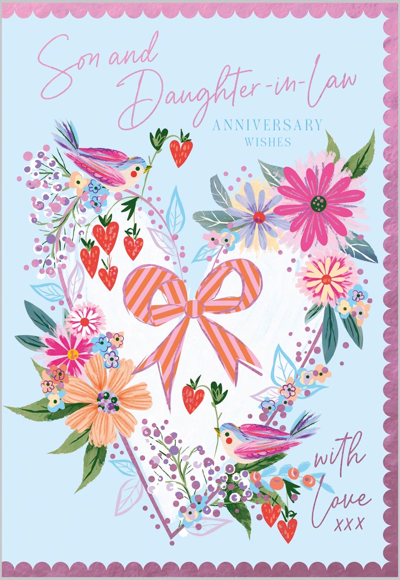 Son & Daughter-in-Law Anniversary Love Birds