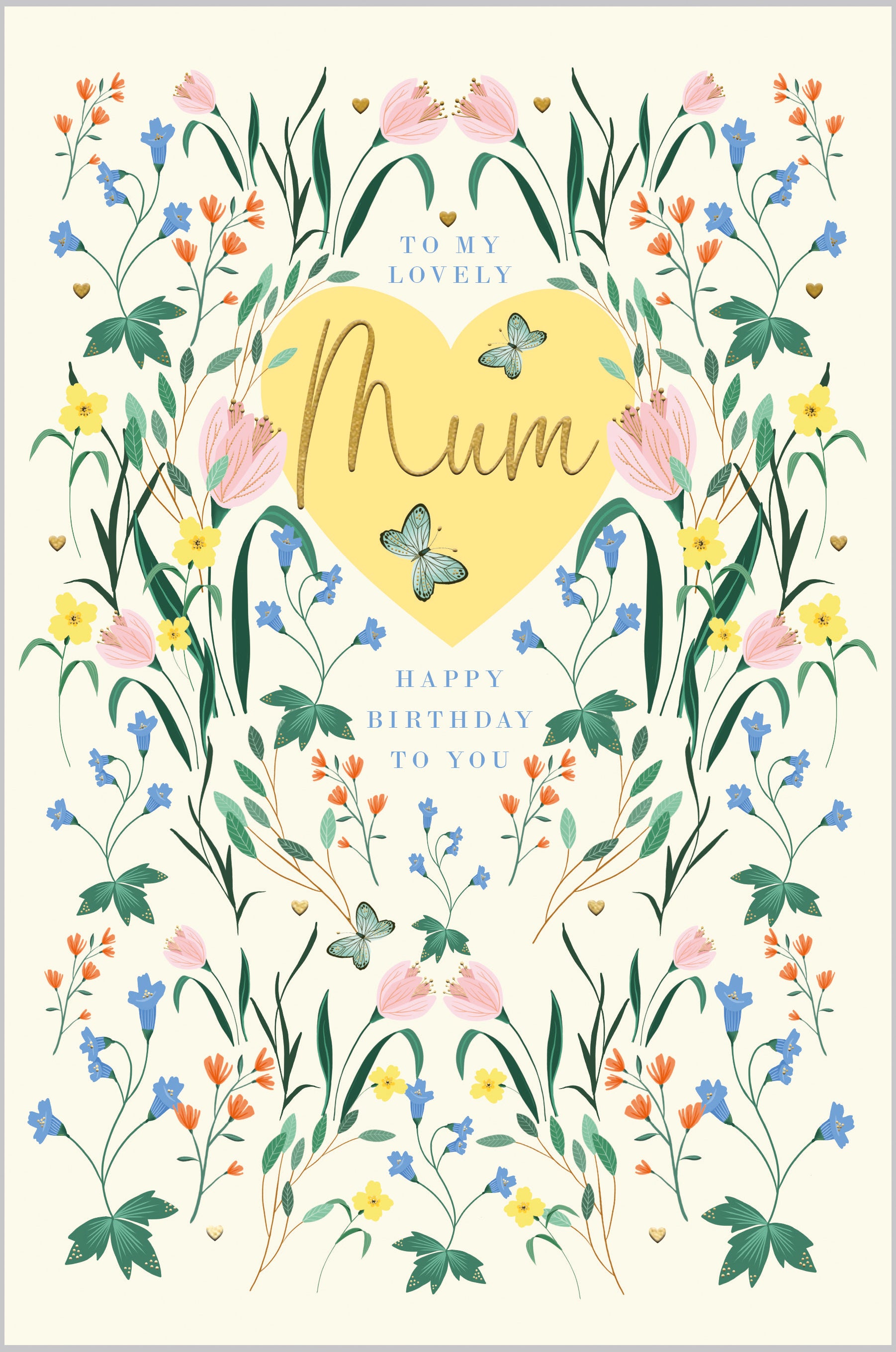 Mum Floral Heart