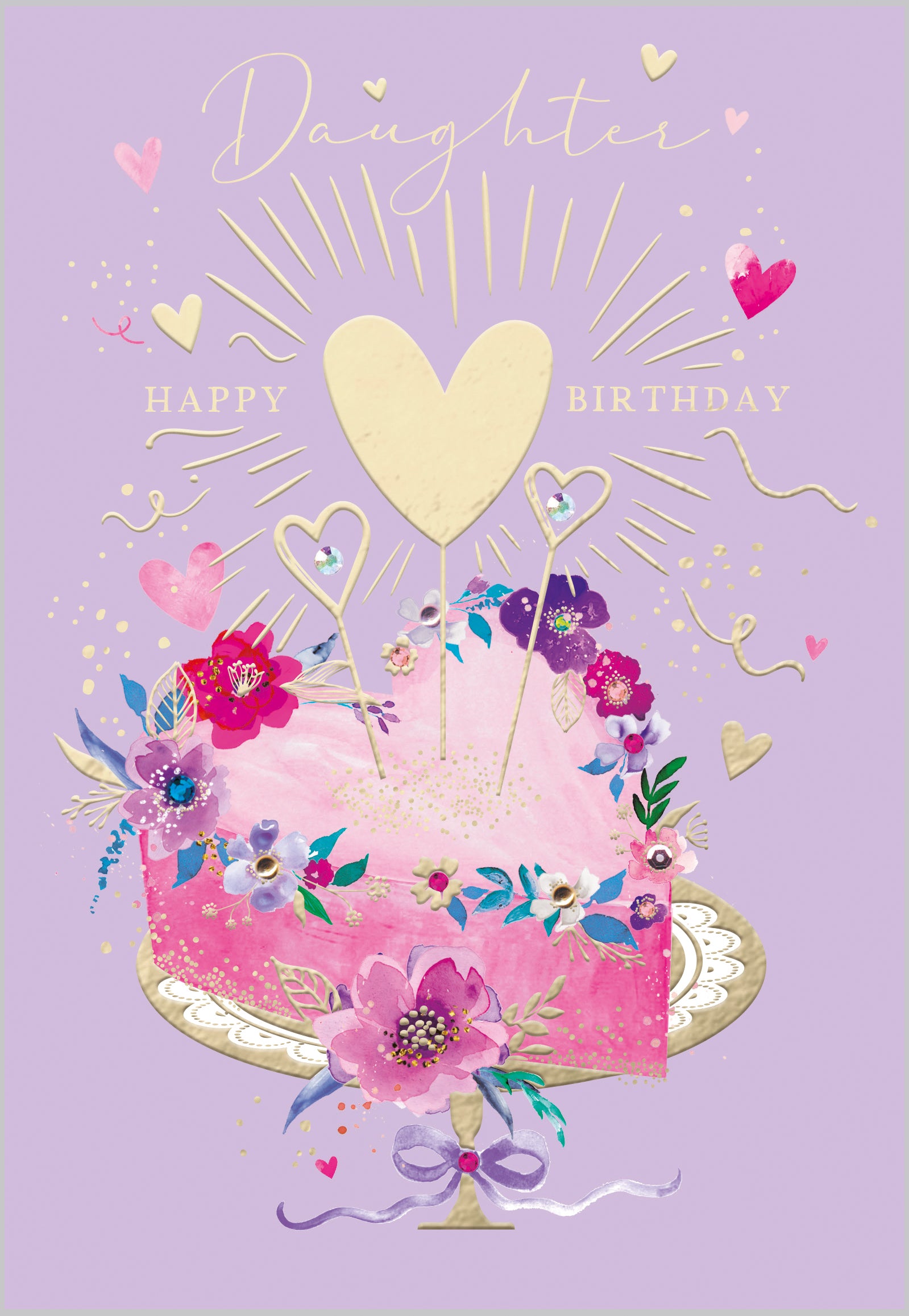 Daughter Heart Cake