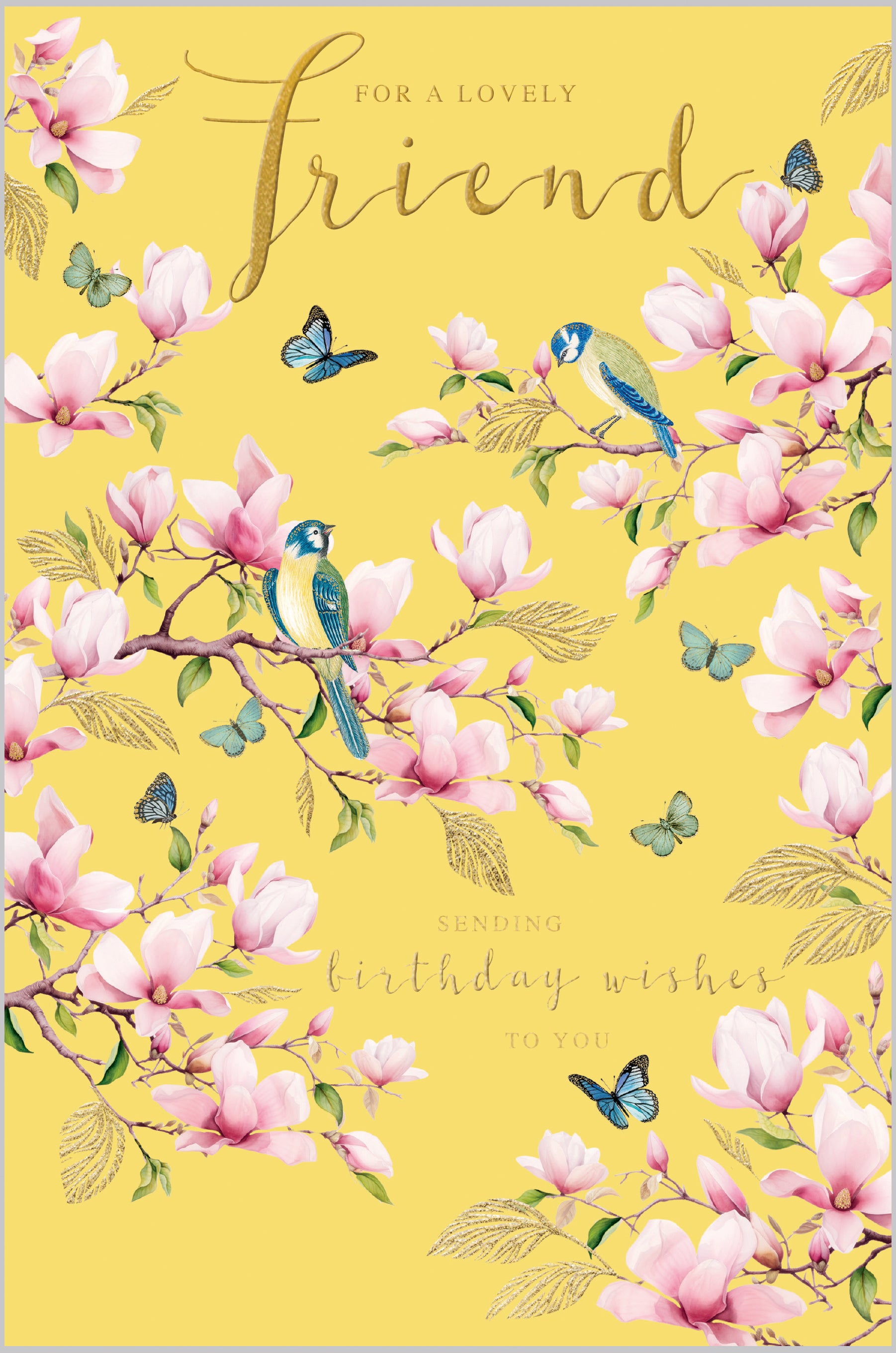 Friend Birds and Magnolia Blossom