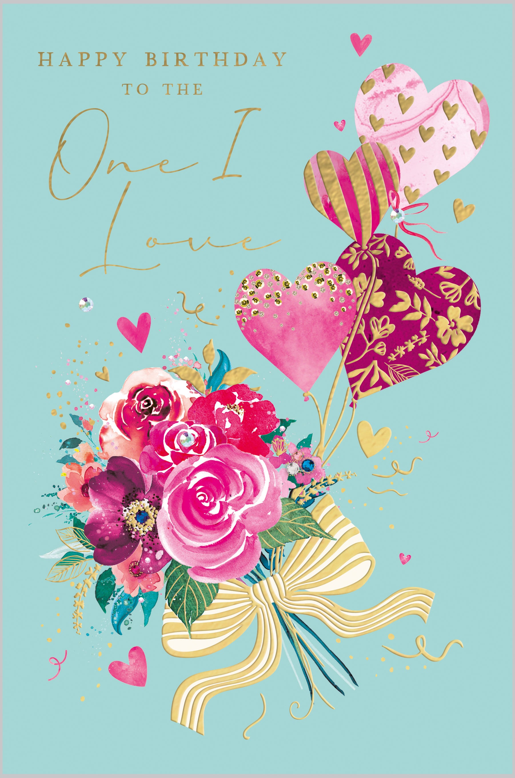 One I Love Flowers and Hearts