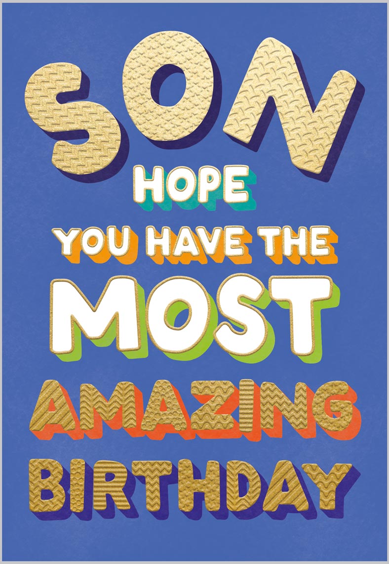 Son Most Amazing Birthday