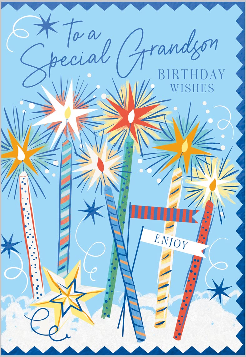 Grandson Celebration Candles