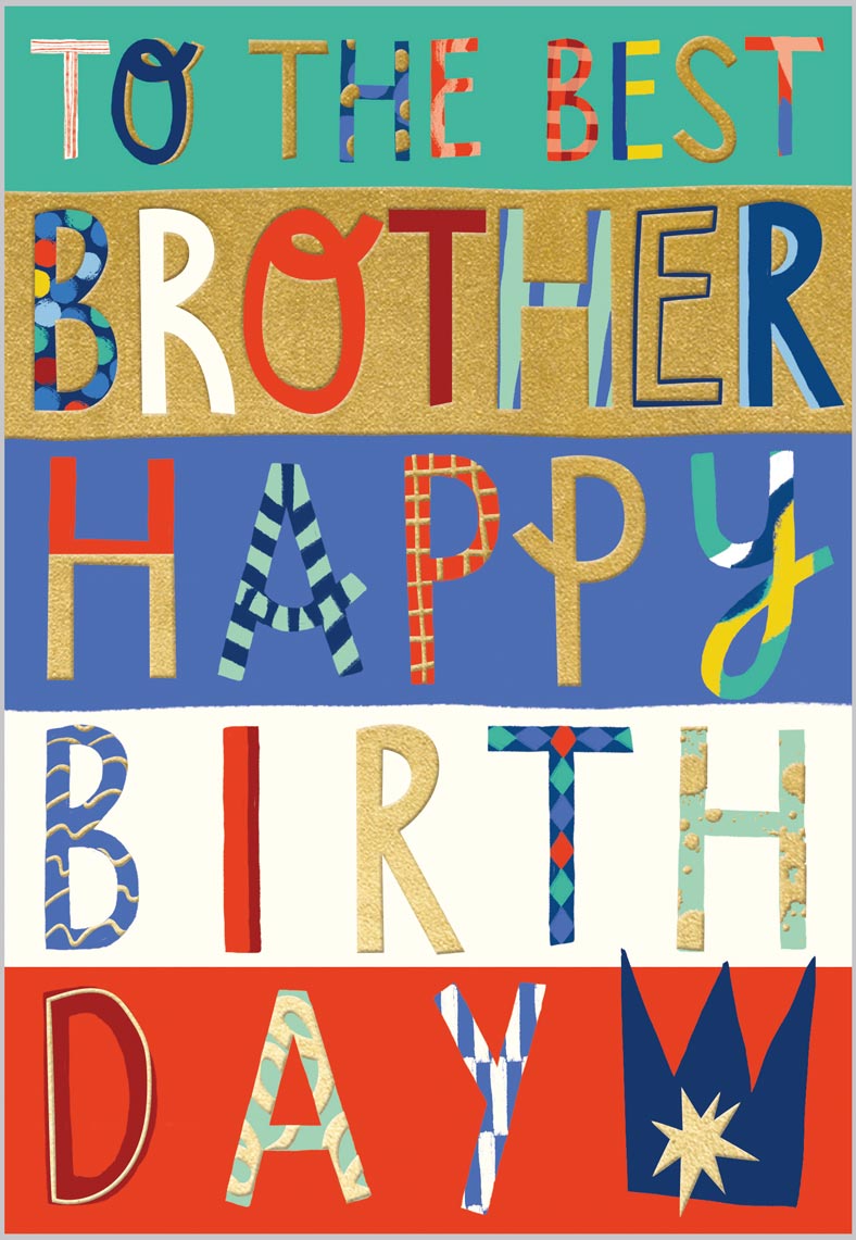 Brother Decorative Birthday Text