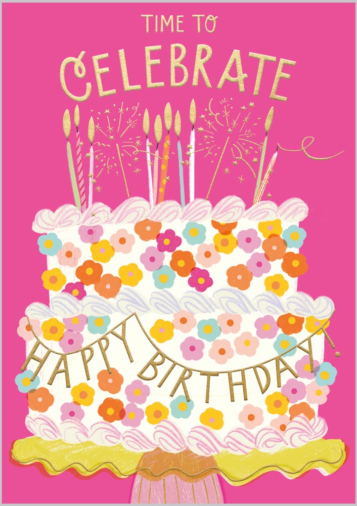 Floral Birthday Cake