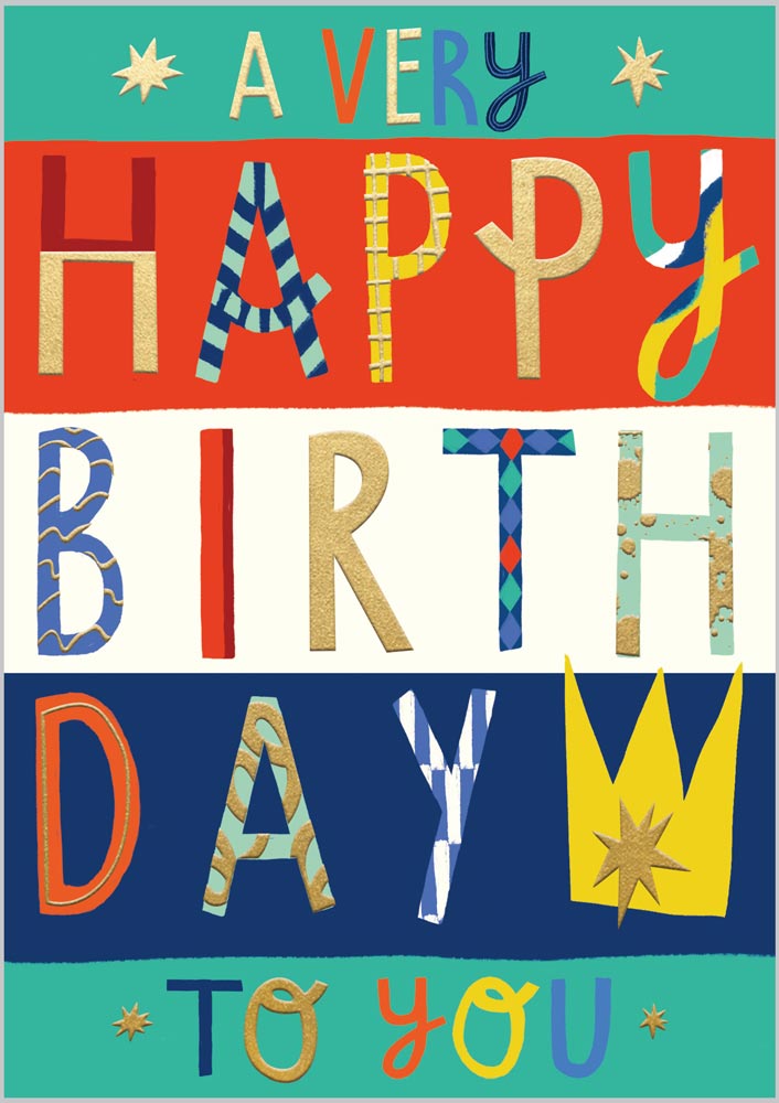Decorative Birthday Text