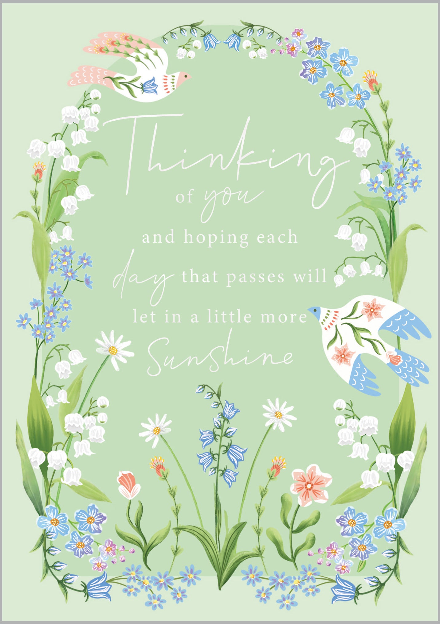 Thinking of You Floral Border