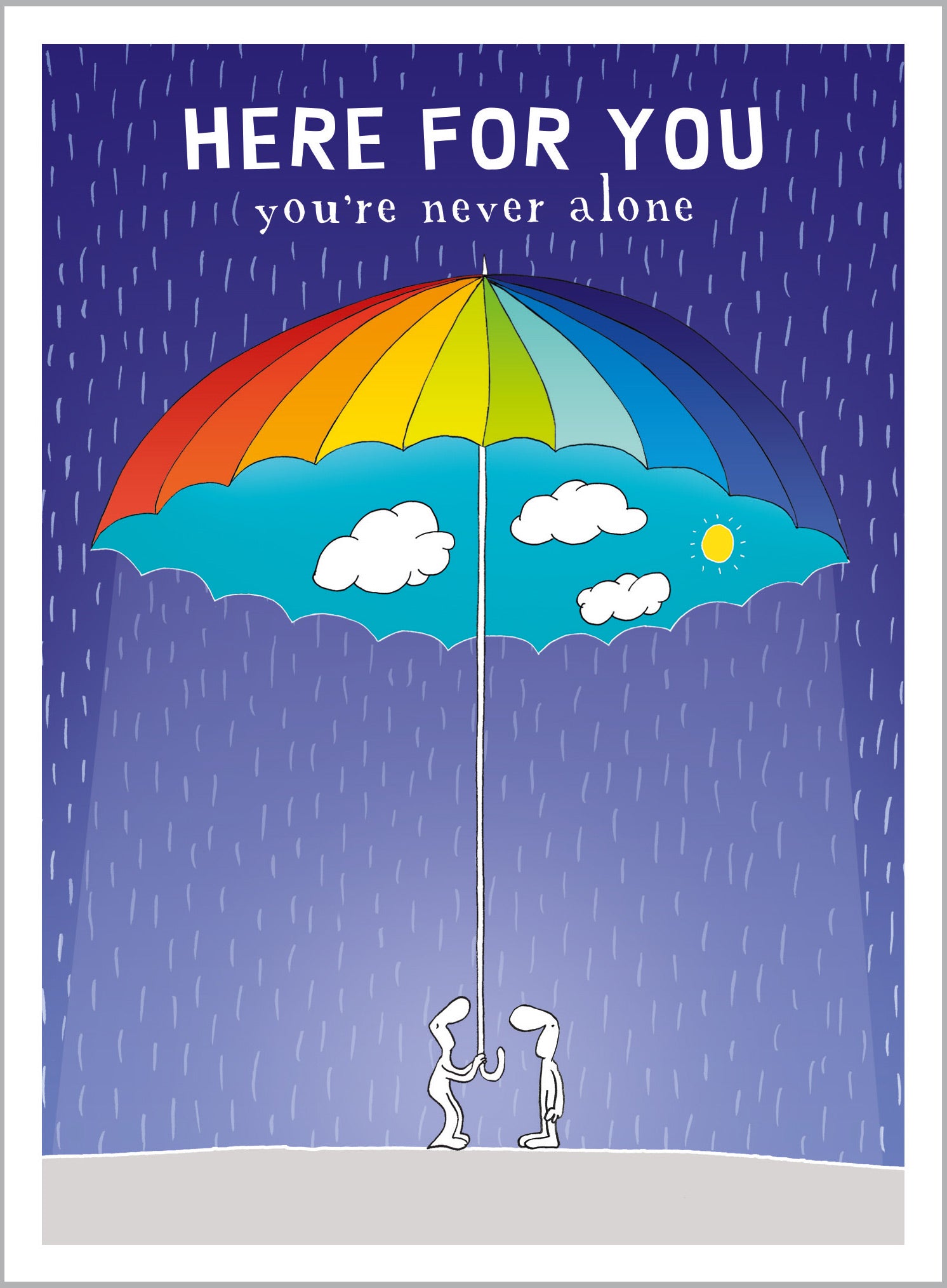 Thinking of You Rainbow Umbrella