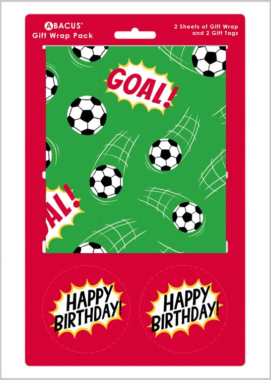 Gift Wrap Pack Football Goal