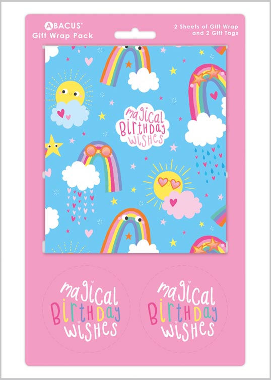 Gift Wrap Pack Birthday Rainbows
