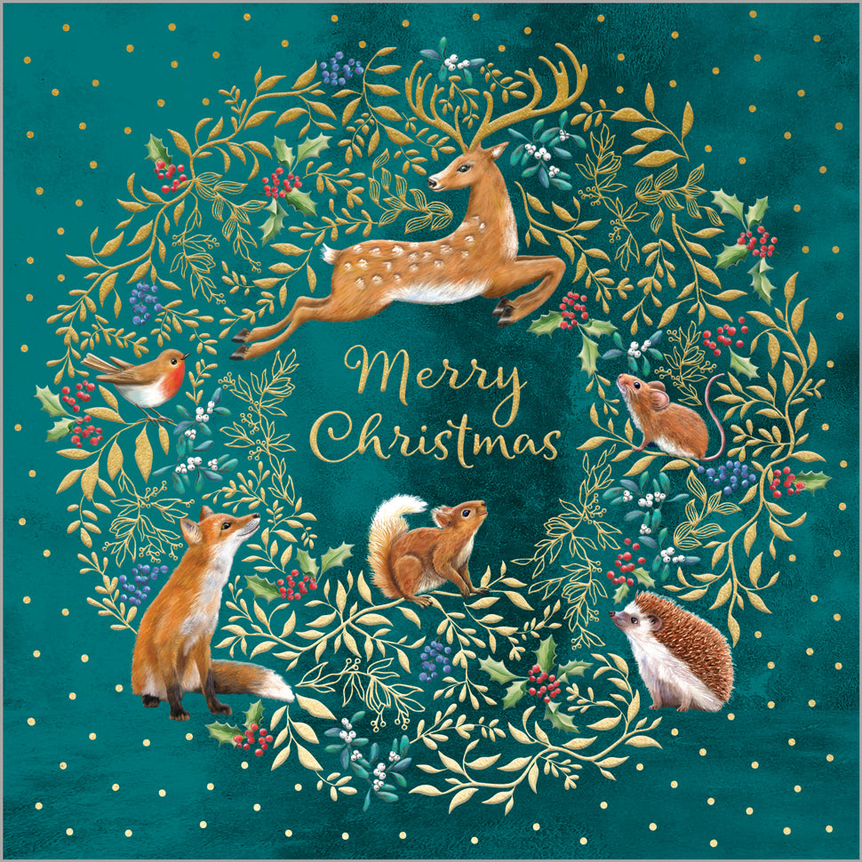 Woodland Animal Festive Wreath