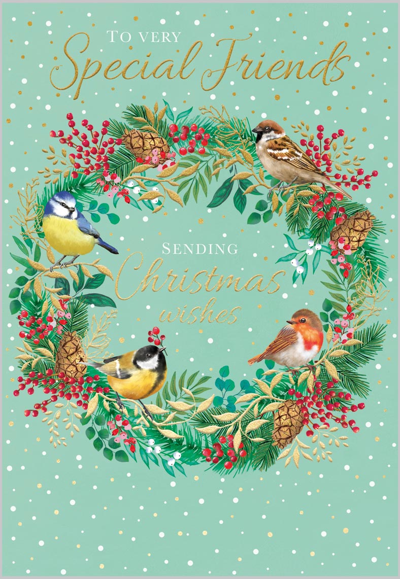 Friends Garden Bird Wreath