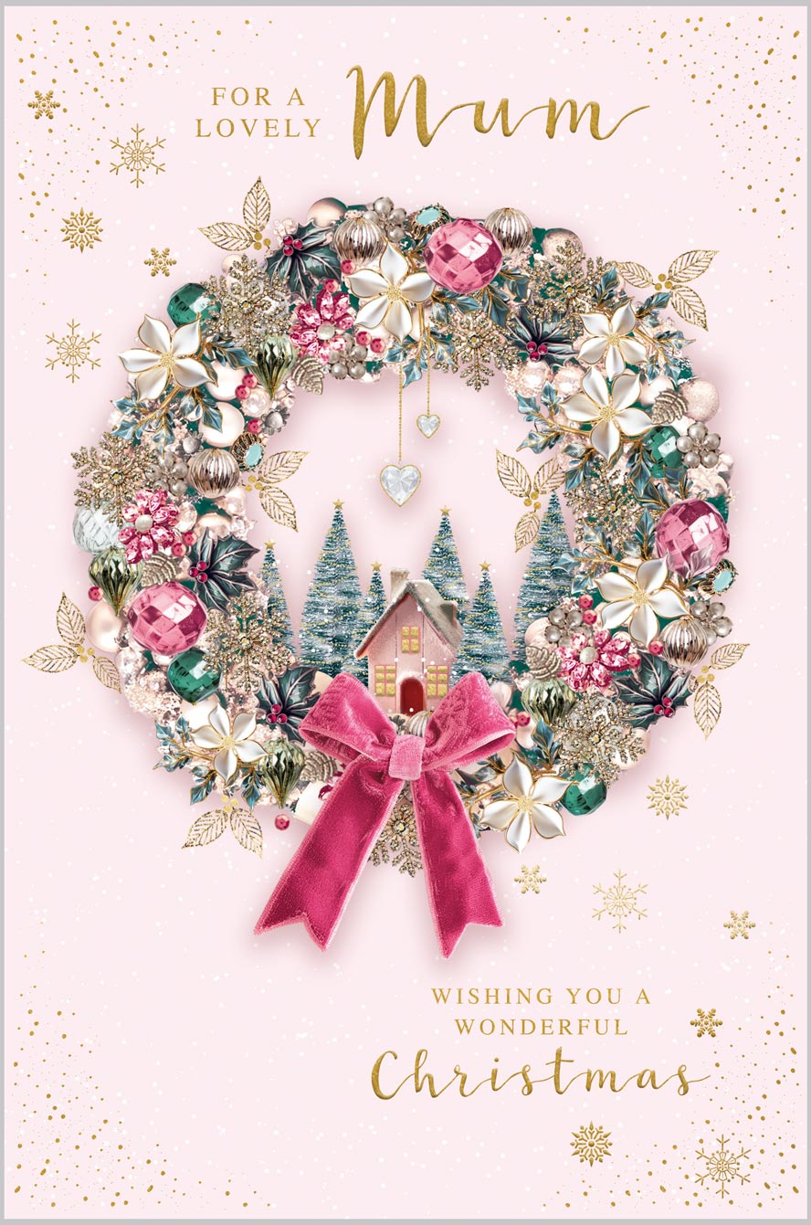 Mum Decorative Jewelled Wreath