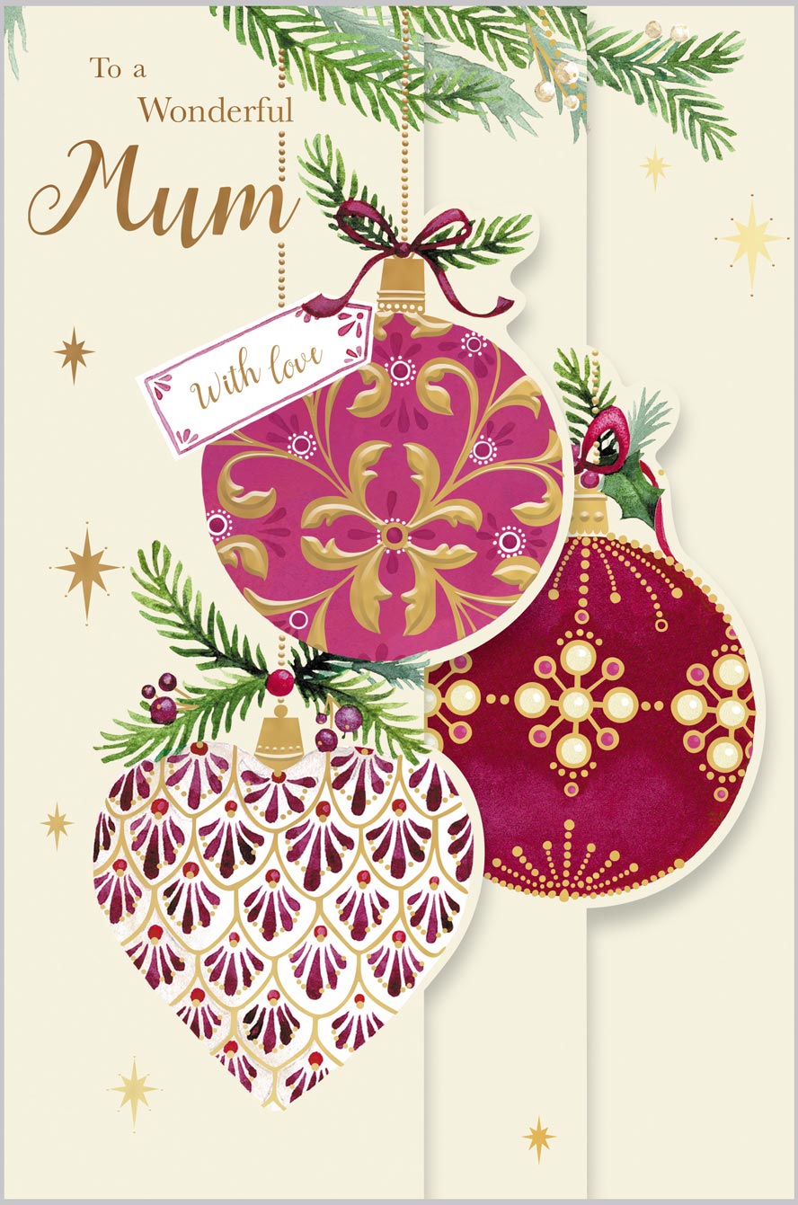 Mum Decorative Festive Baubles