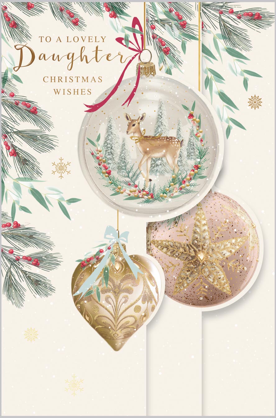 Daughter Decorative Festive Baubles