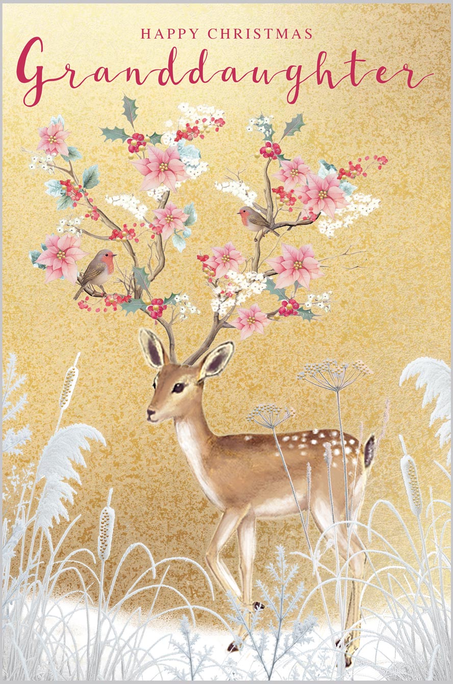 Granddaughter Adorned Festive Deer