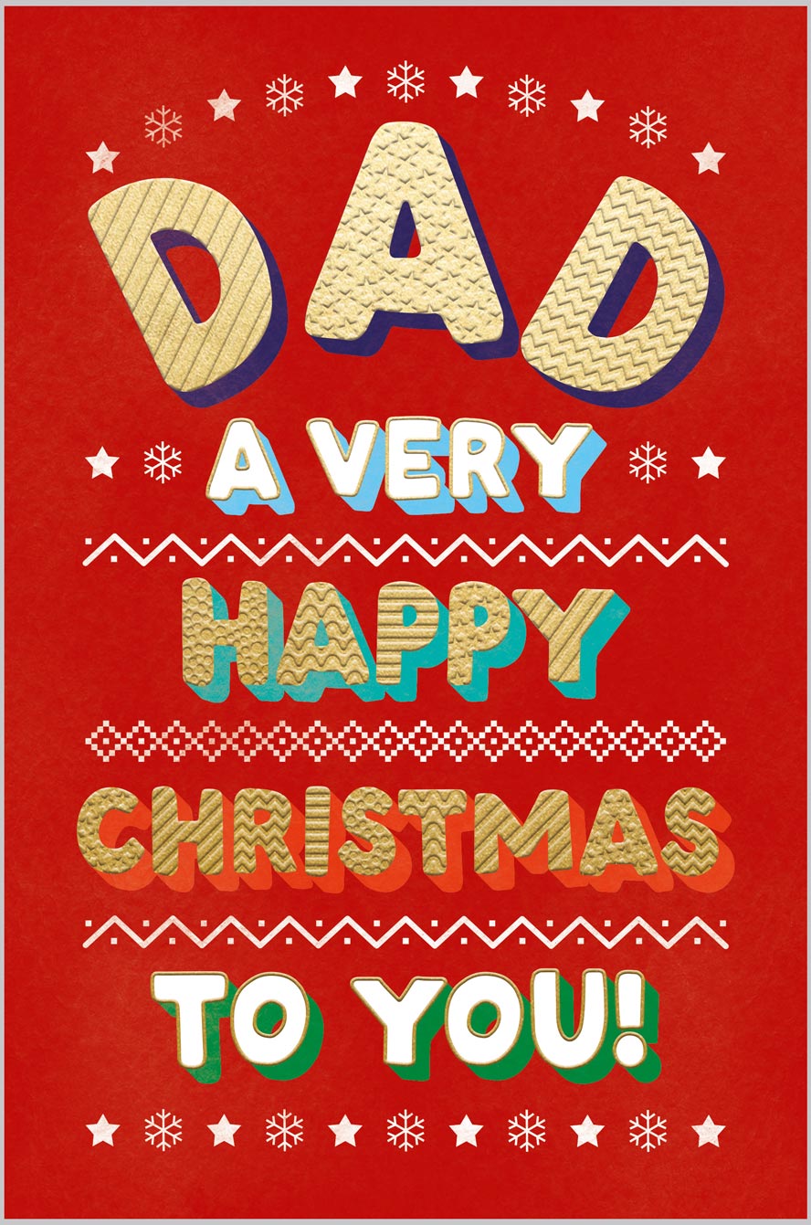 Dad Happy Christmas Text