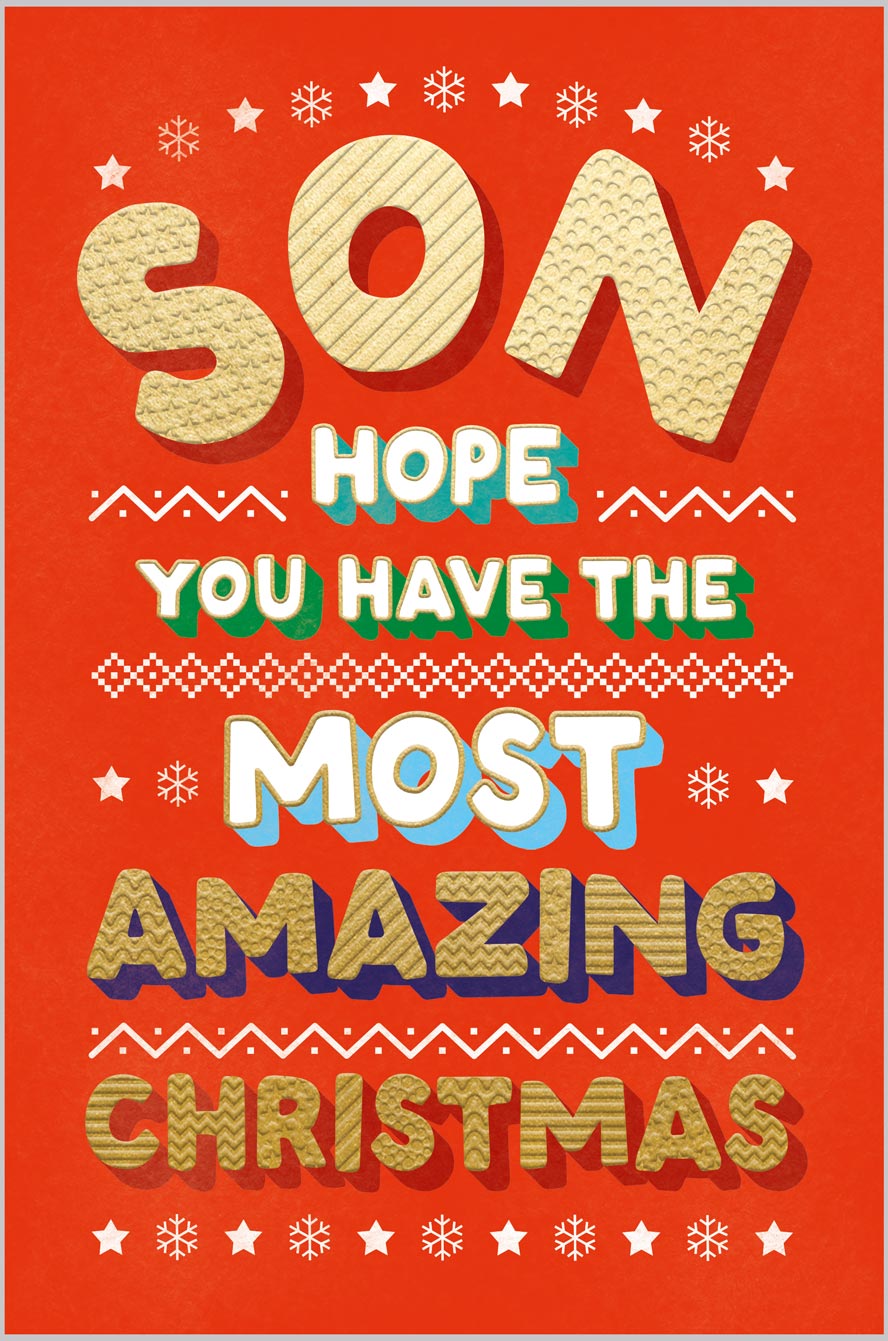 Son Decorative Festive Text