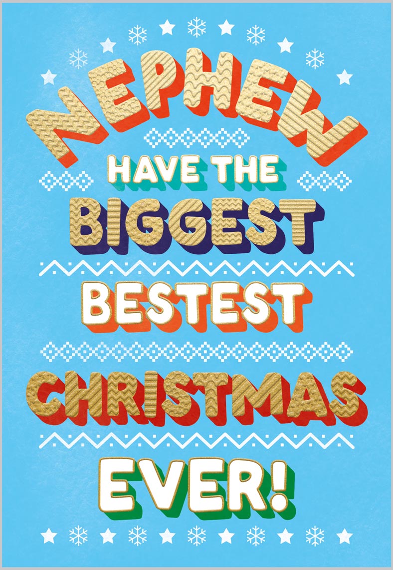 Nephew Festive Text Design