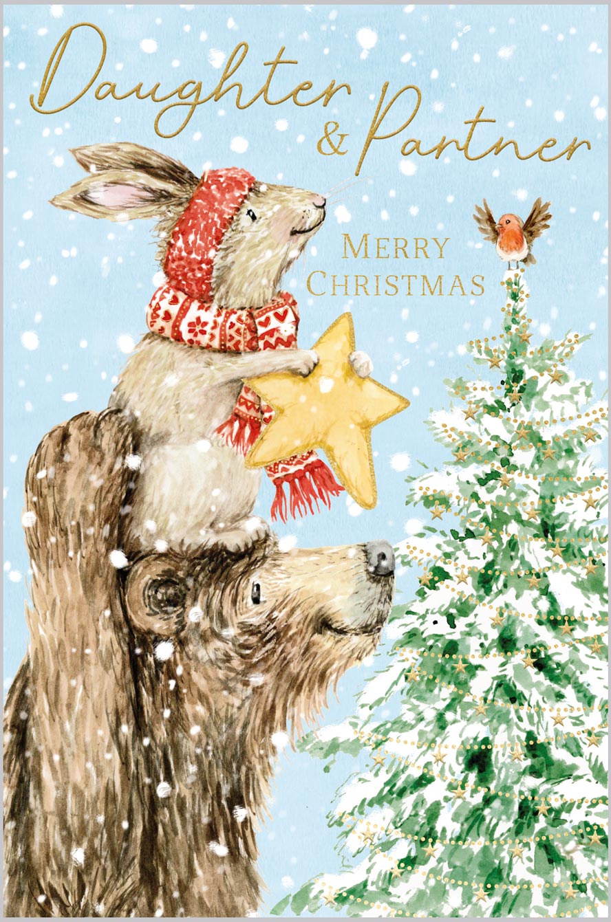 Daughter and Partner Hare and Bear Star Toppe