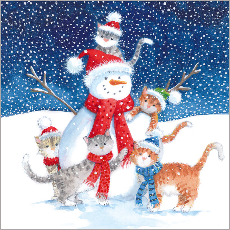 Cats and Snowman