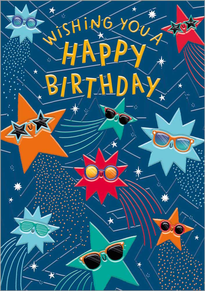 Birthday Boy Celebratory Stars