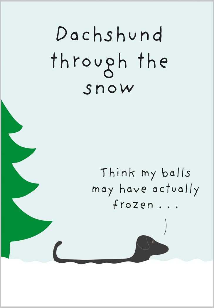 Dachshund Through the Snow