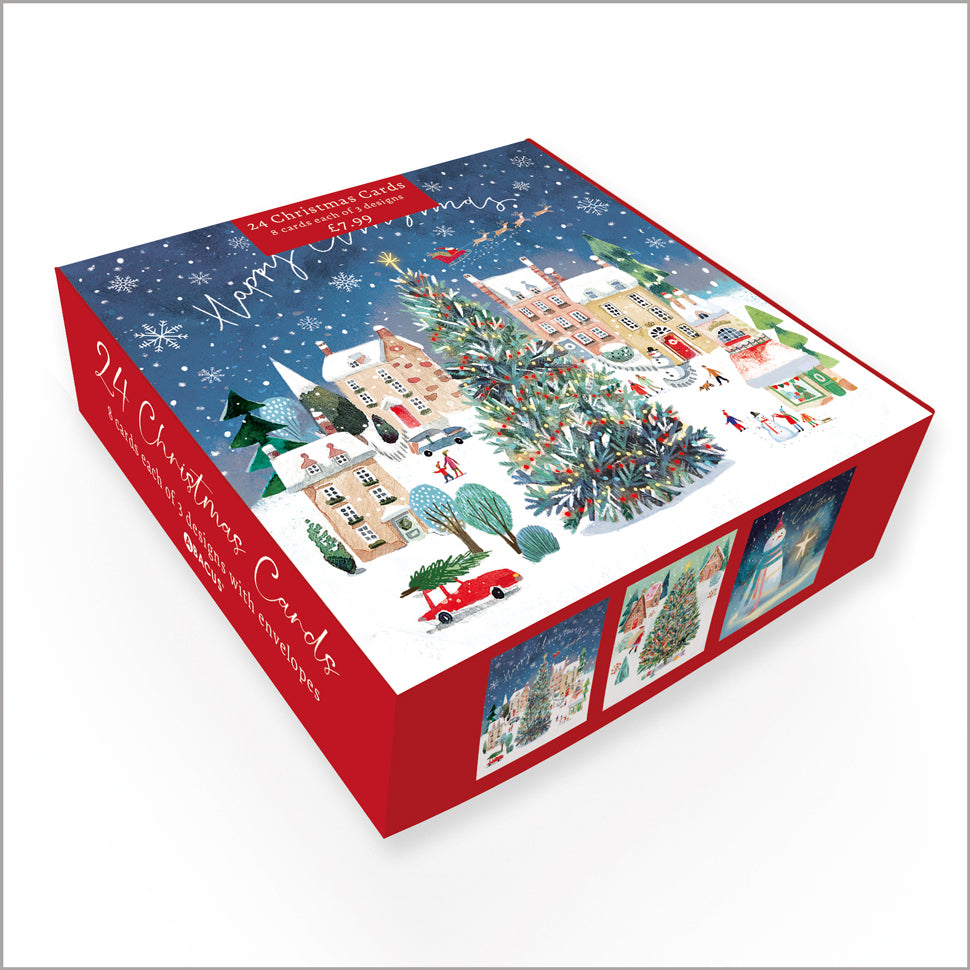 Winter Wonderland - 24 Christmas Cards, 3 Designs
