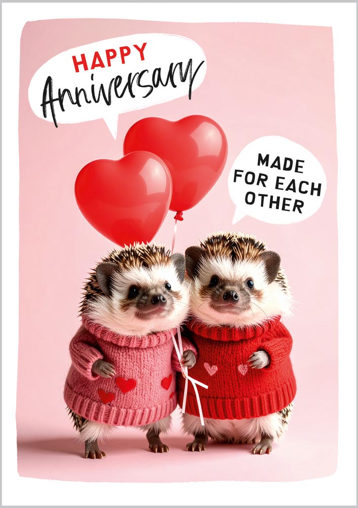 Anniversary Hedgehog Couple