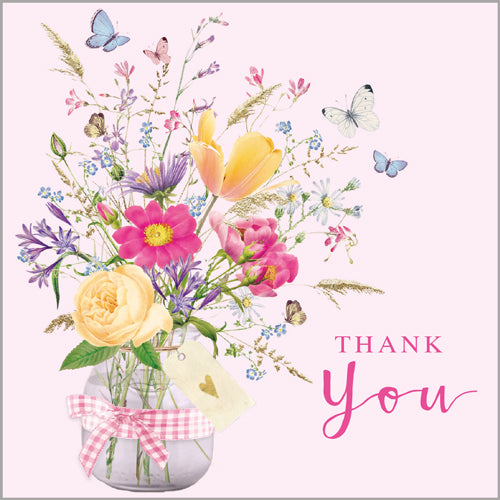 Thank You Jar of Flowers