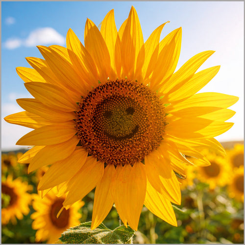 Sunflower Smiley Face