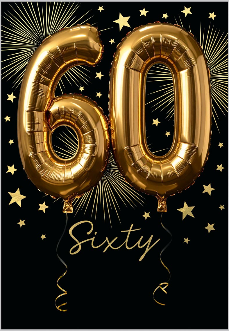Age 60 Balloons