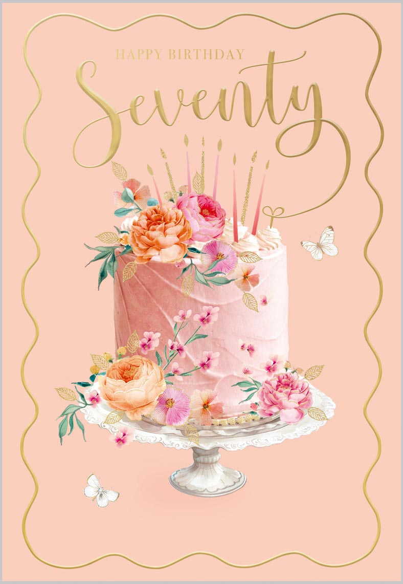 Age 70 Celebration Cake
