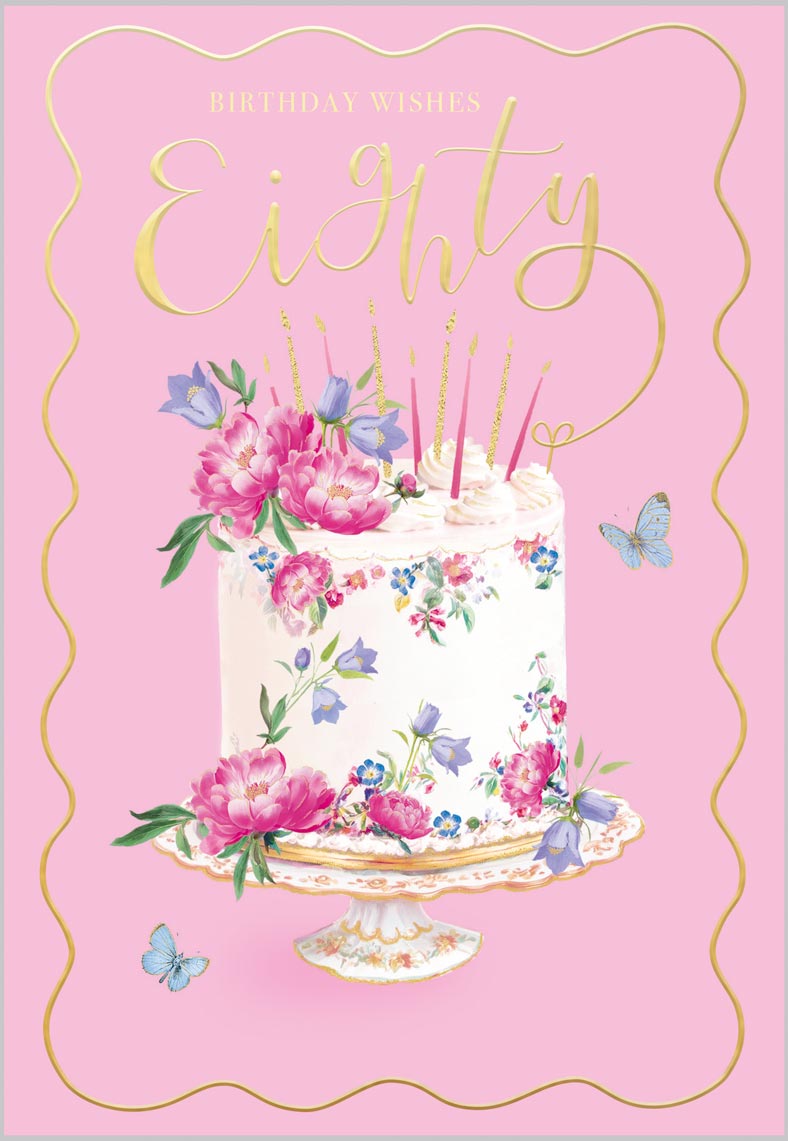 Age 80 Celebration Cake