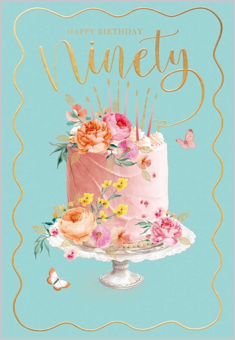 Age 90 Celebration Cake