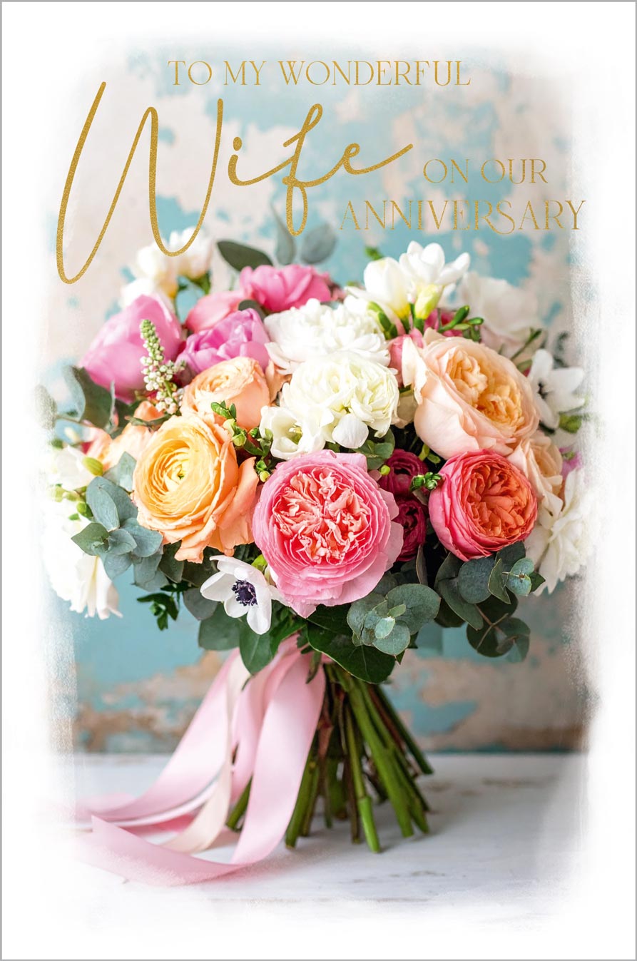 Wife Anniversary Pretty Floral Posy