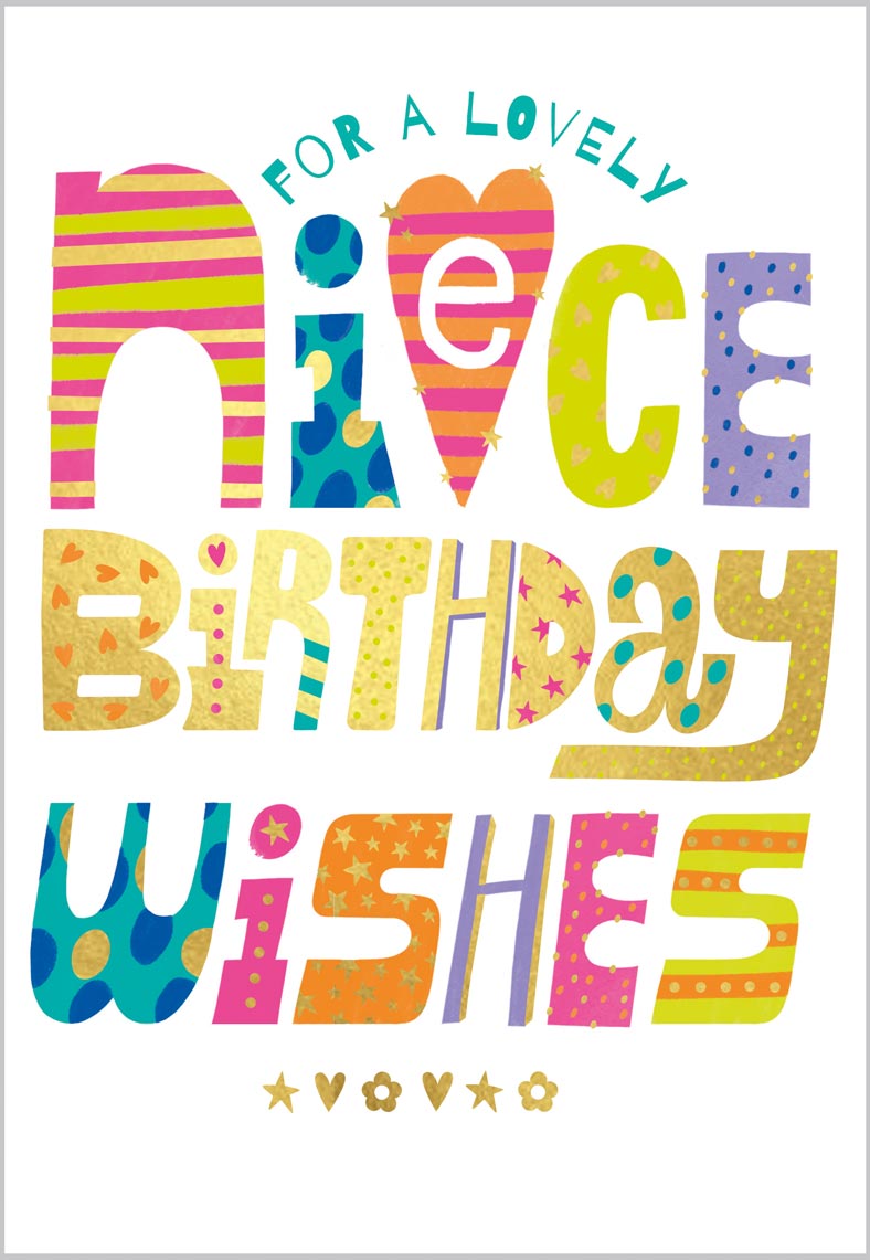Niece BirthdayFun Colourful Text